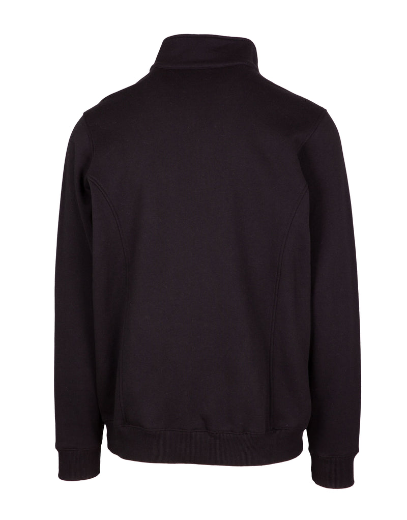 WEEKEND EDITION Men's Black Half Zip Sweater back