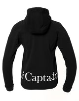 Elevate your casual weekend collection with the Carpe Diem Soft Essentials Hoodie. For all day comfort, this will be your go to.  Features trendy curved back, comfortable cotton bonded polar fleece lined hoodie jacket, drop shoulders add to this relaxed fit, and classic finishing touches, like zipped side pockets and piped trimmed edging. Quality vinyl heat pressed Oi Captain logo on front chest and lower back, and Licinia the label coastal collection set 2021 type graphic on sleeve.